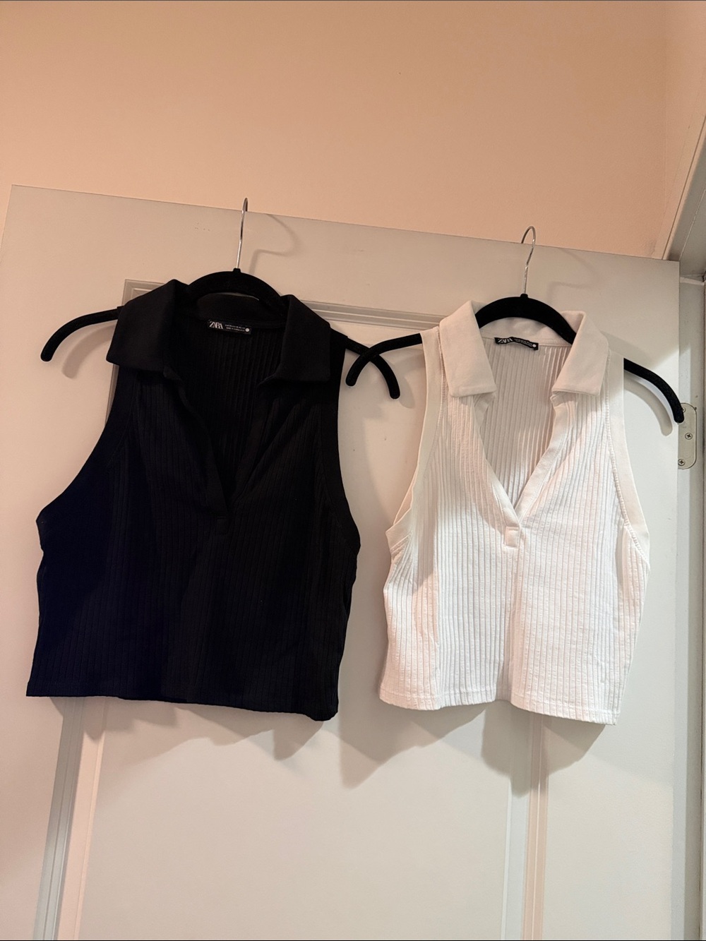 Lot of 2 Zara Collared Tanks